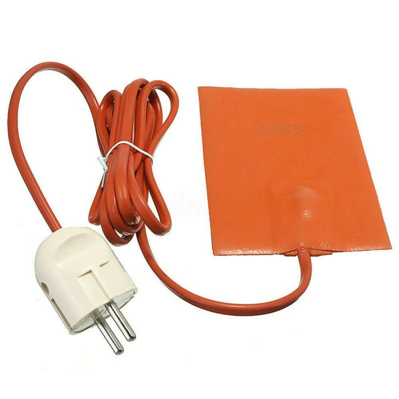 15X20cm 220V 300W Car Engine Oil Pan and Fuel Tank Heating Pad Silicone Heating Pad Water Tank Heating Pad with EU