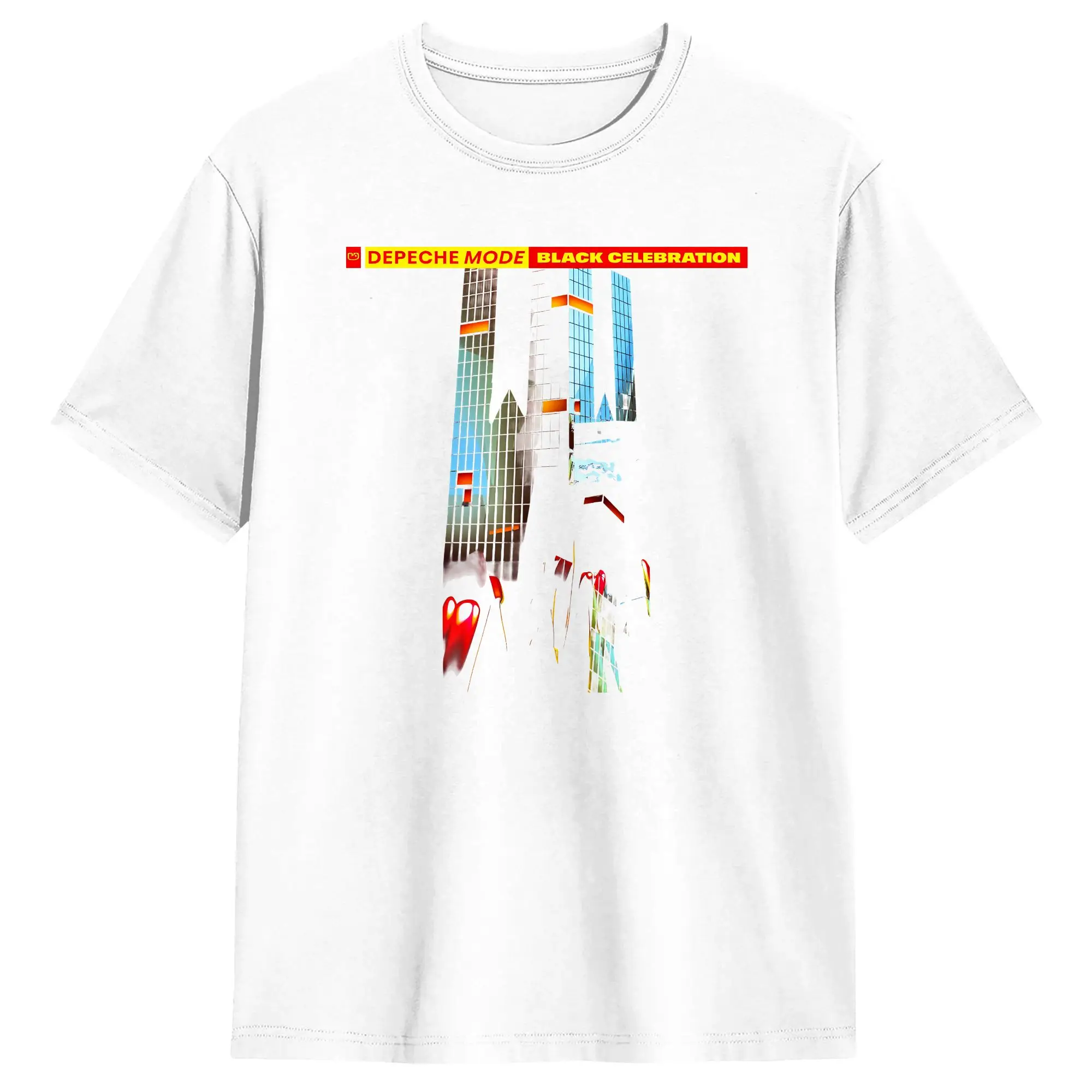 Awesome Depeche Mode Black Celebration T-Shirt for Men Crewneck Pure Cotton T Shirts Short Sleeve  oversized t shirt
