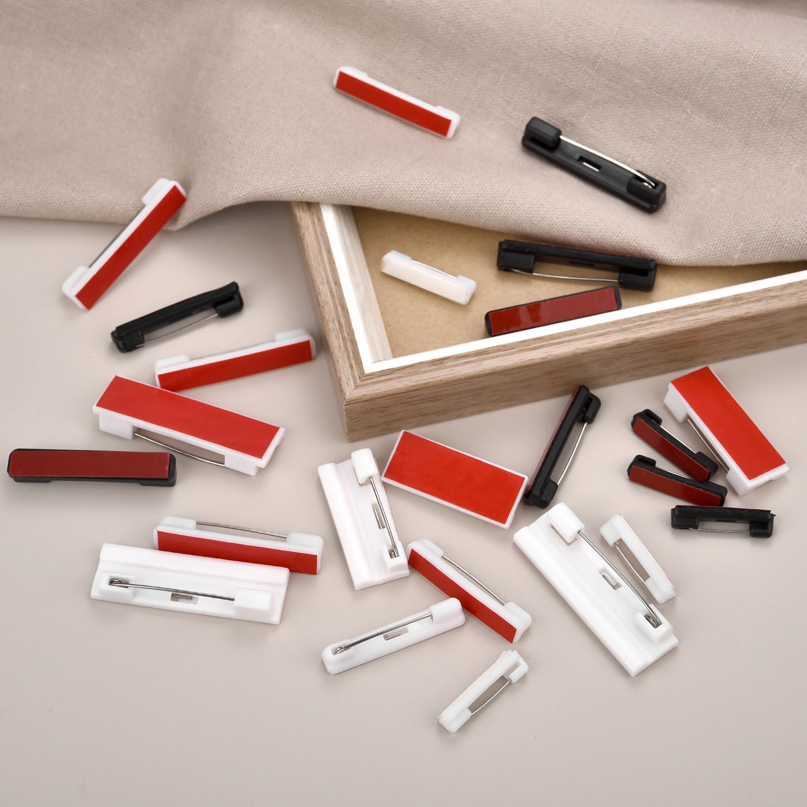 20 قطعة بروش المشبك شارة ذاتية الصنع دبابيس بروش بار دبابيس المشبك الخلفي دبوس لوازم الزفاف DIY بها بنفسك صنع اسم شارة بروش مجوهرات #4