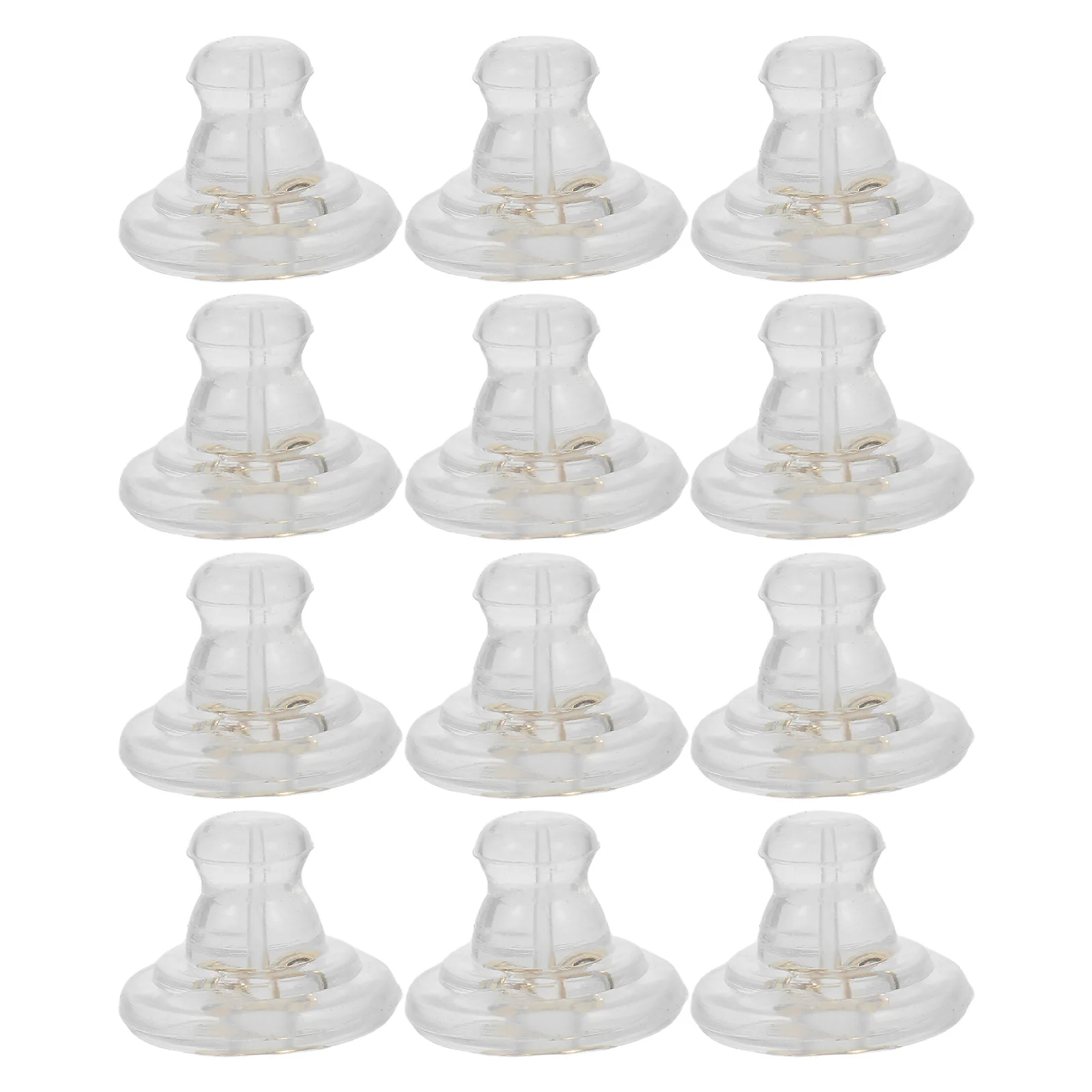 

100Pcs Silicone Earring Backs Clear Soft Studs Replacement Pads Anti-Slip for Sensitive Ears Daily Wear Comfortable