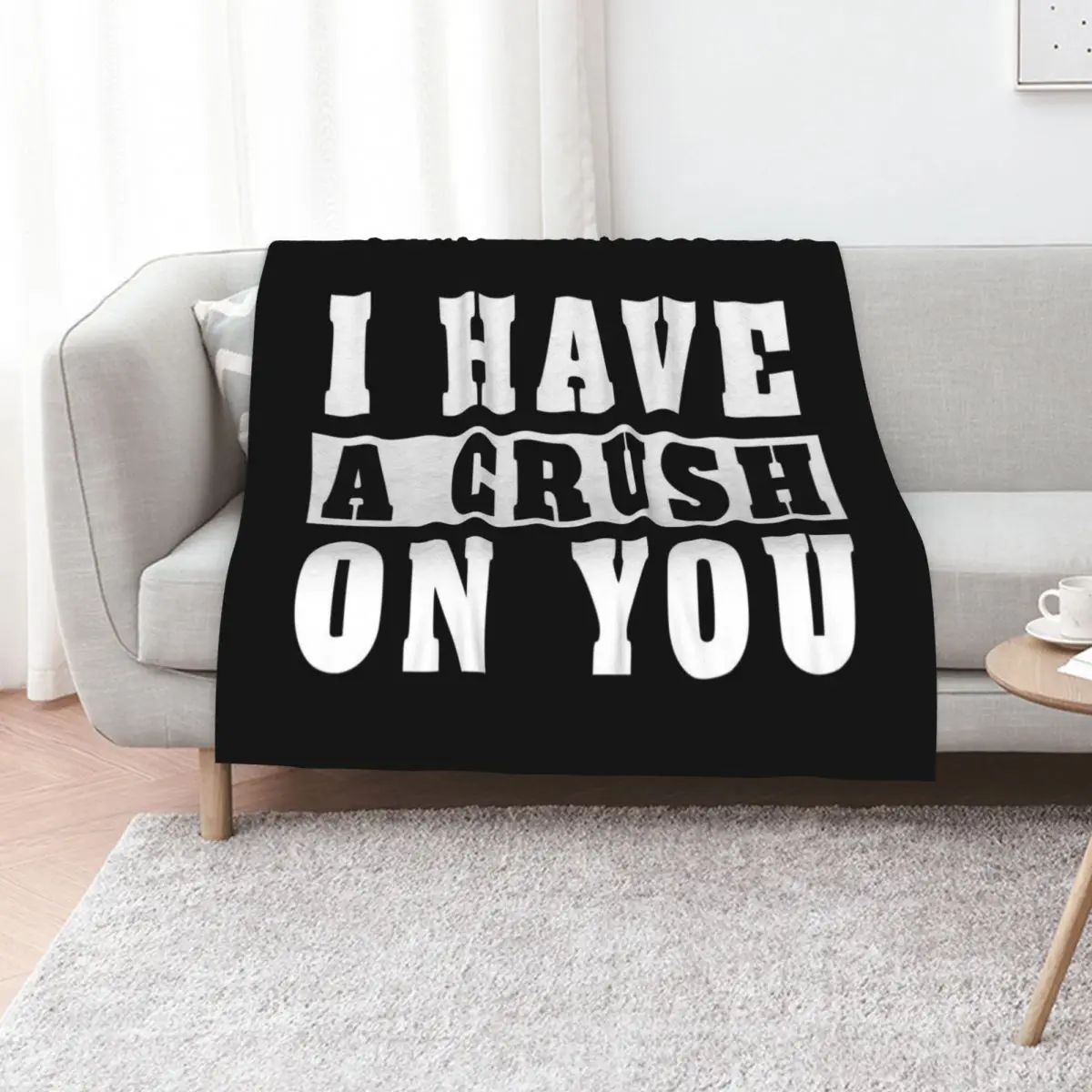 i have a crush on you Throw Blanket Luxury Throw blankets ands Hair Sleeping Bag Cute Weighted Blankets