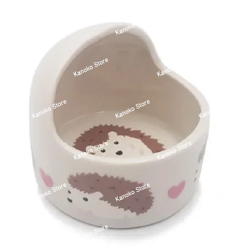 Anti-tip Ceramics Hamster Bowl Chinchilla Hedgehog Guinea Pig Feeder Rat Accessories Rabbit Food Bowl  Guinea Pigs Assessories