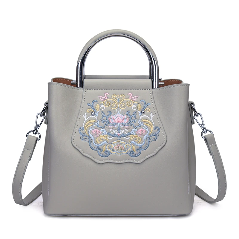 

Hot Sale Solid Color PU Embroidery Zipper Sweet Crossbody Bags 2026 High Quality Design Sense Commuting Niche Women's Handbags