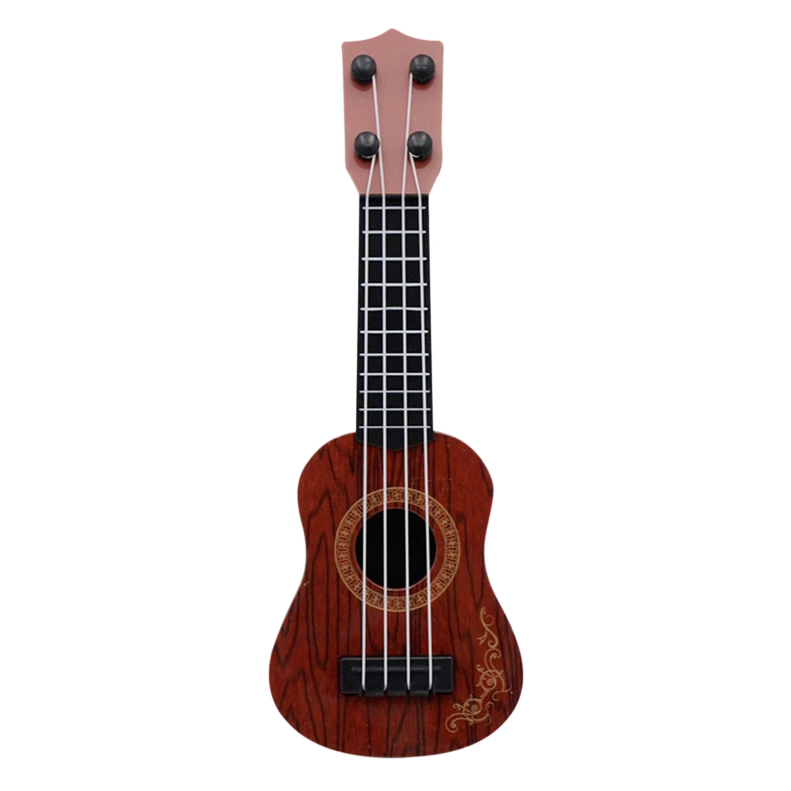 เด็กคลาสสิกเครื่องสายมินิคลาสสิกกีตาร์ Ukulele ของเล่นแบบพกพาน้ําหนักเบาปลอดภัย Party Supplies สําหรับเทศกาลจอแสดงผล
