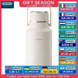 OIDIRE 1000ML Electric Kettle 220V Portable Water Heating Bottle For Outdoor Travel School Temperature Control Thermos Cup BXS01