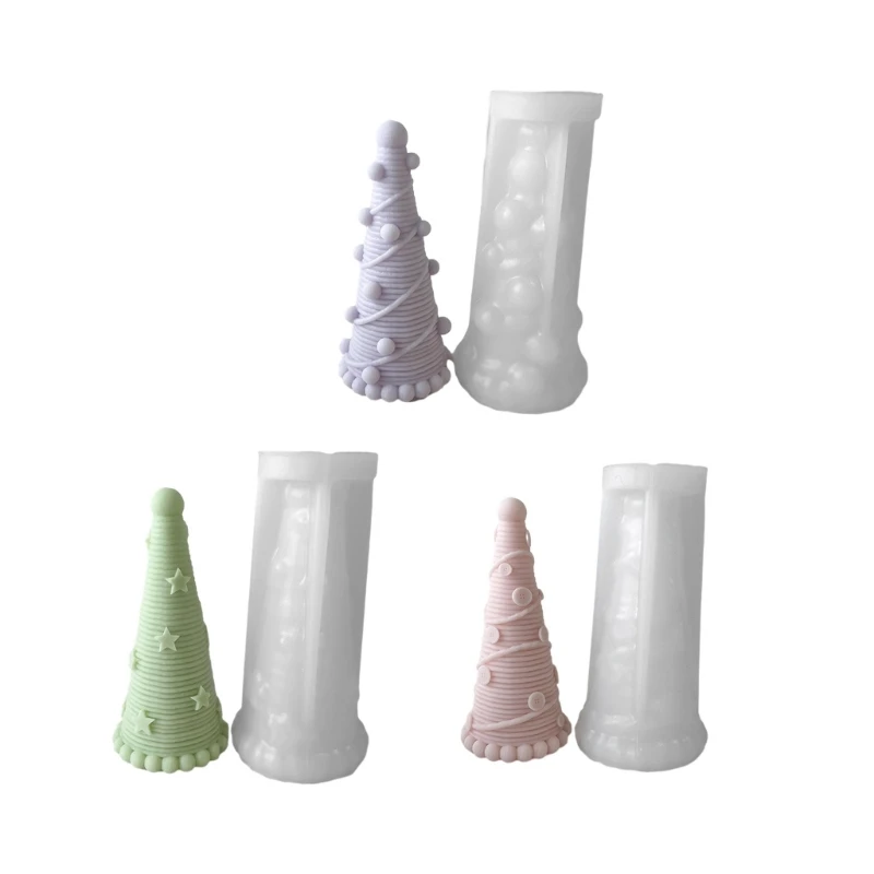 

3D Silicone Resin Mold Christmas Tree Aromatherapy-Gypsum Ornament Epoxy Molds Handmade-Soap Resin Molds DIY Dropship