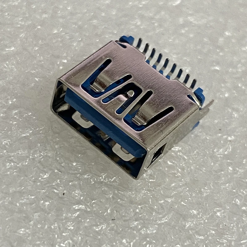 USB 3.0 Typ-A Buchse 9-Pin Rahmenlos Blau Verklebter SMD-Anschluss PCB-Lötanschluss USB-A Buchsenanschluss Ersatzteile zur Reparatur – Detail 9