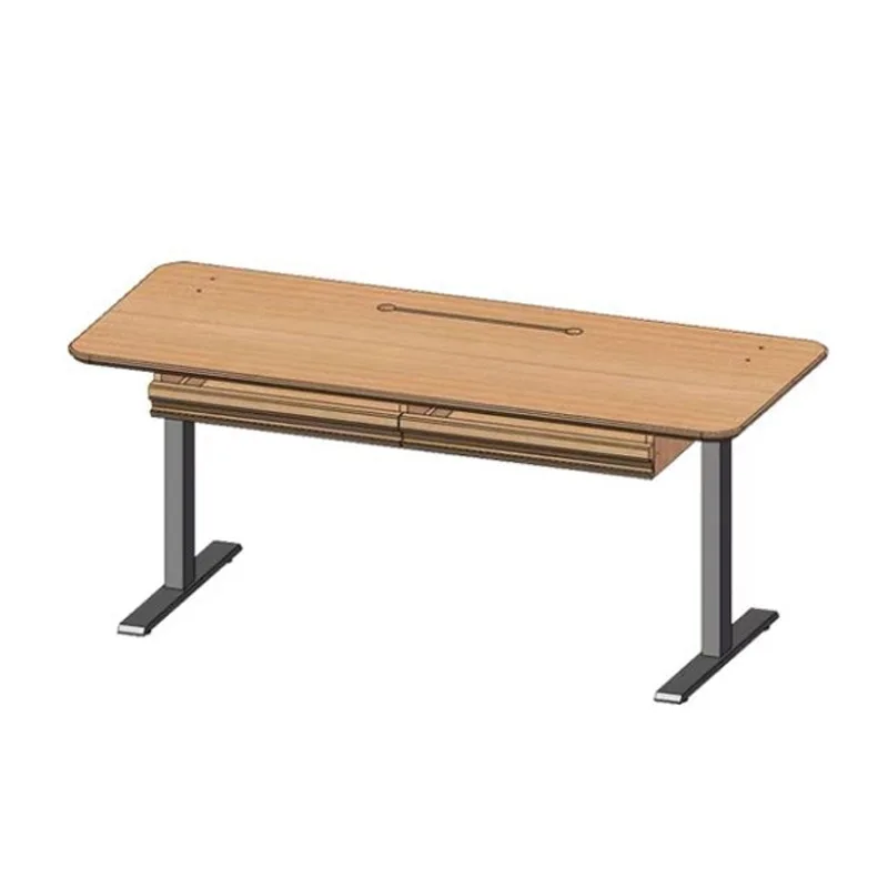 

Nordic solid wood electric sky lift desk cherry wood computer table living room multi-functional large long table workbench
