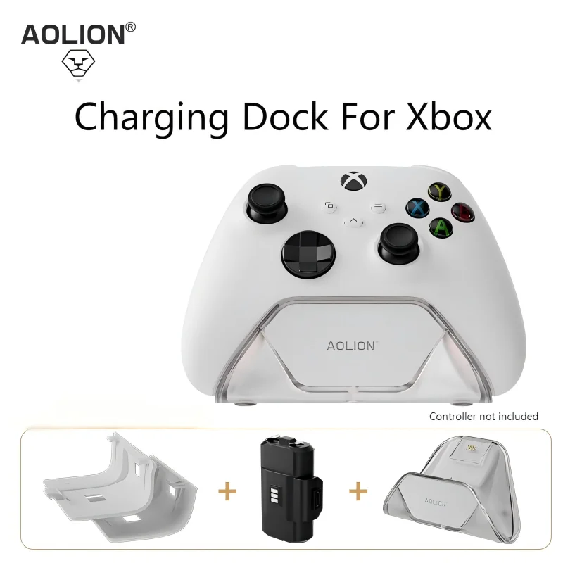 Aolion New Wireless Charging Dock For Xbox One Game Controller Base Holder Charging Set For Xbox Series X S/ONE X/S Accessories