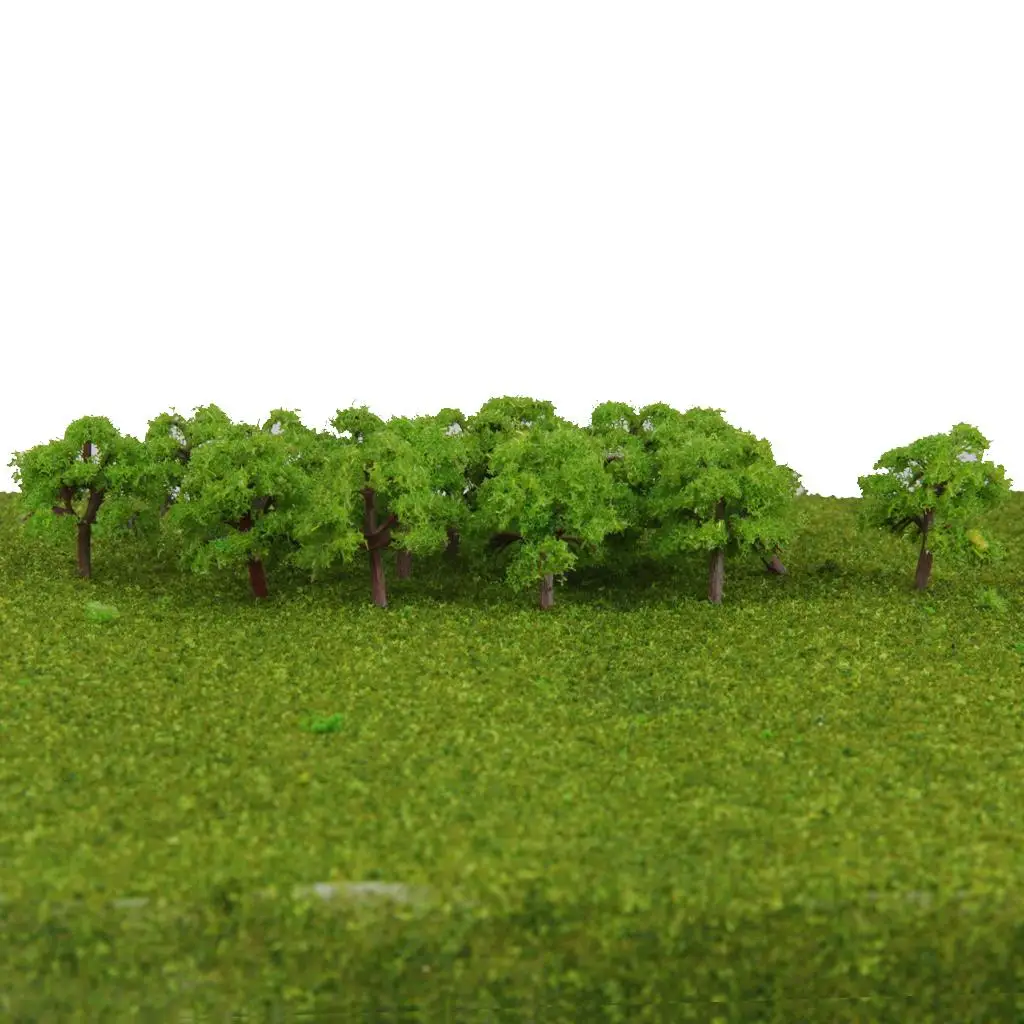 25x Z SCALE Model Railway Trees Street Plan Garden Landscape Wargame Diorama