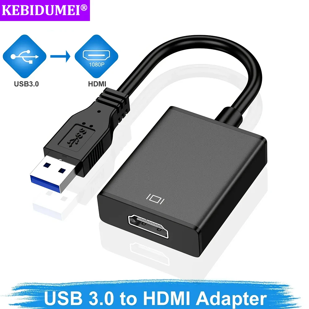 USB 3.0 to HDMI Adapter Converter USB Adapter Cable 1080P HDTV Projector Multi Display Adapter Free Driver for PC Laptop Desktop