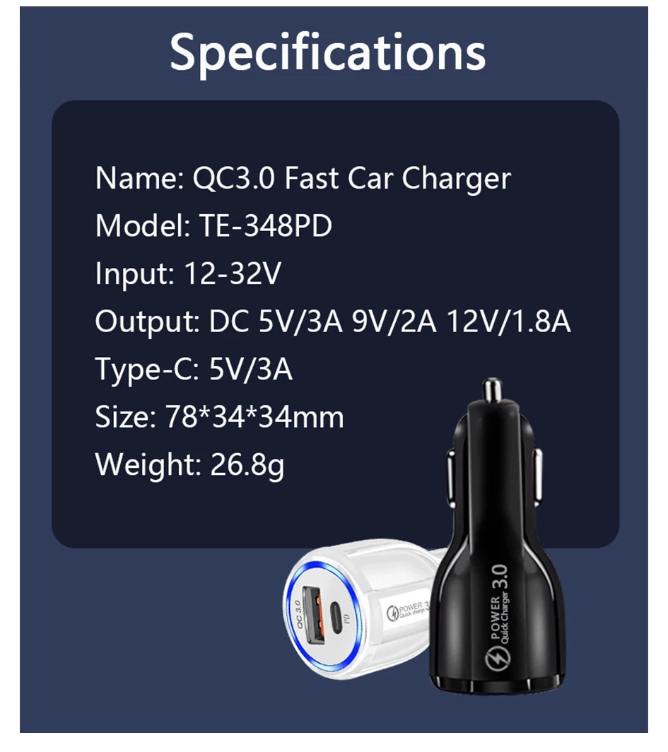 30W 3A Qc 3.0 4.0 Q… - image
