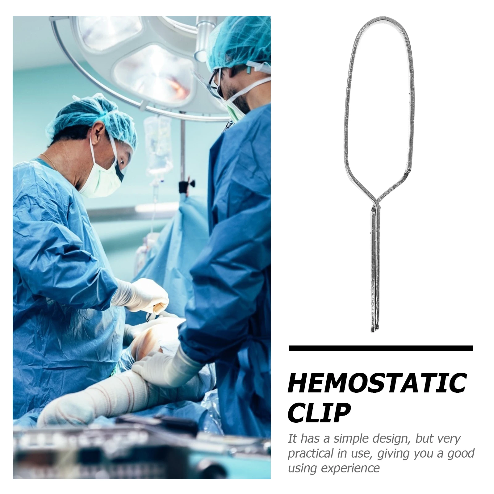 Hemostat Laboratory Accessory Stainless Steel Hemostatic Clip Tool Vein Clamp Metal