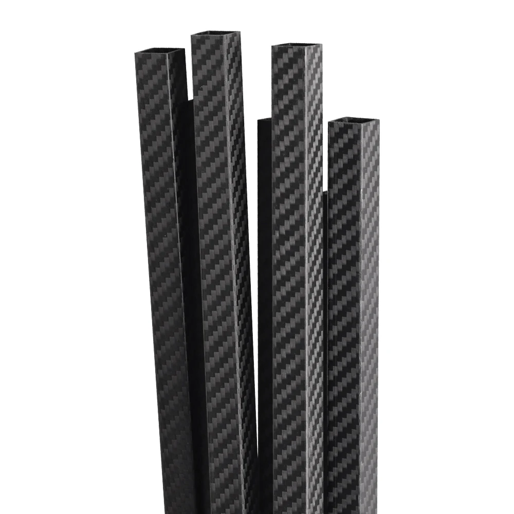1Pcs Length 1000mm OD25mm 28mm 30mm 35mm Matte Surface 3K High Strength Carbon Fiber Square Tube