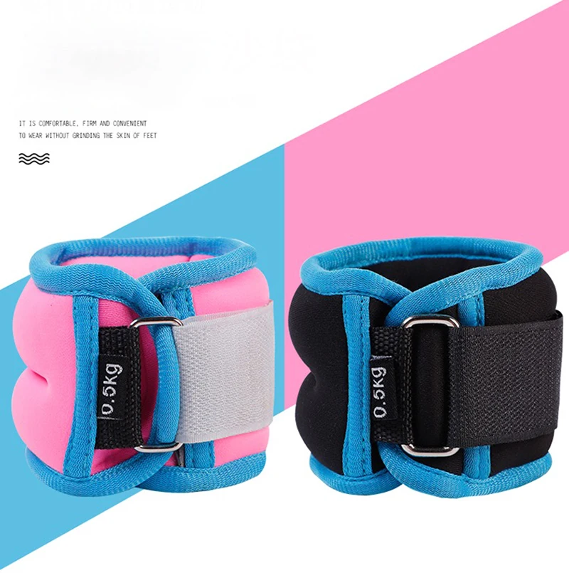 0.5/1kg Adjustable Iron Sand Weight-bearing Fitness Sandbag Bracelet Dance Training Wrist Band Running Yoga Sports Hand And Foot