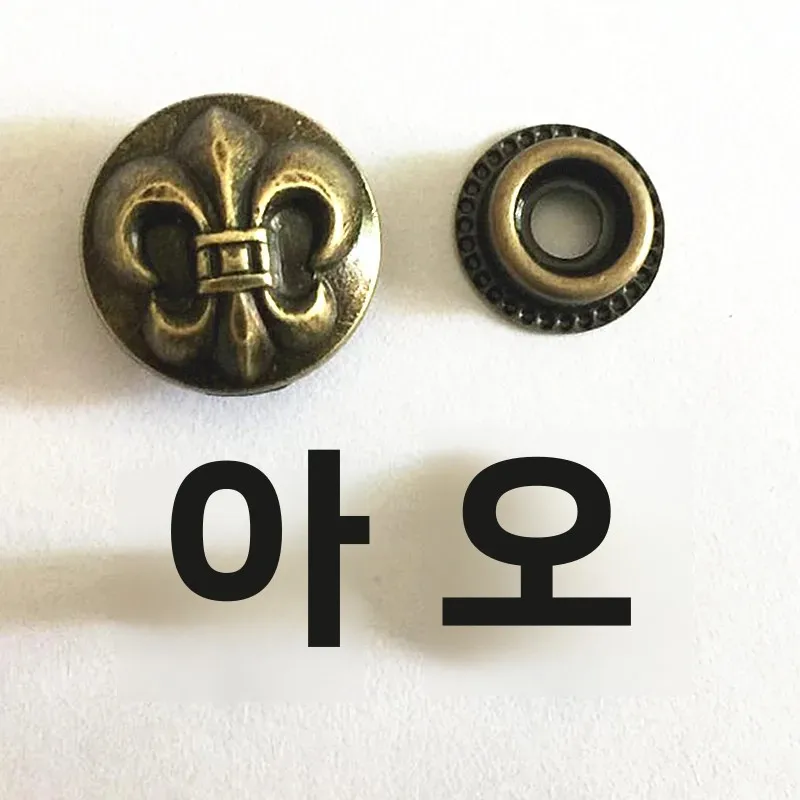 5 Sets/lot 17mm Good Quality 201 Buttons Metal Snap Fastener Press Stud Buttons Poppers Leather for Coats Craft Jeans Button