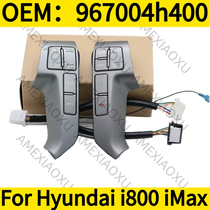 

OEM: 967004H400 для Hyundai i800 iMax, переключатель круиз-контроля, переключатель громкости и воспроизведения музыки, 3-контактный, для 2007-2014 гг.