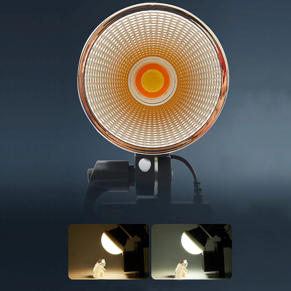 Mcoplus-ミニLEDビデオライト,リモコン付き,プロの写真ランプ,cobビデオライト,bicolor,2800k-6800k,60w