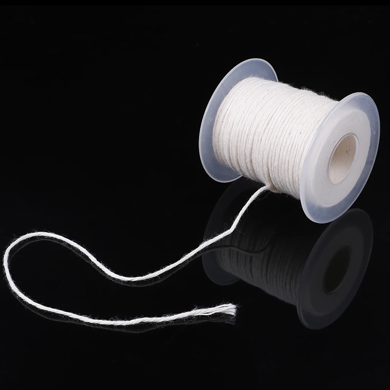 61m Cotton Braid Candle Wick Core Spool Non-smoke DIY Oil Lamps Supplies