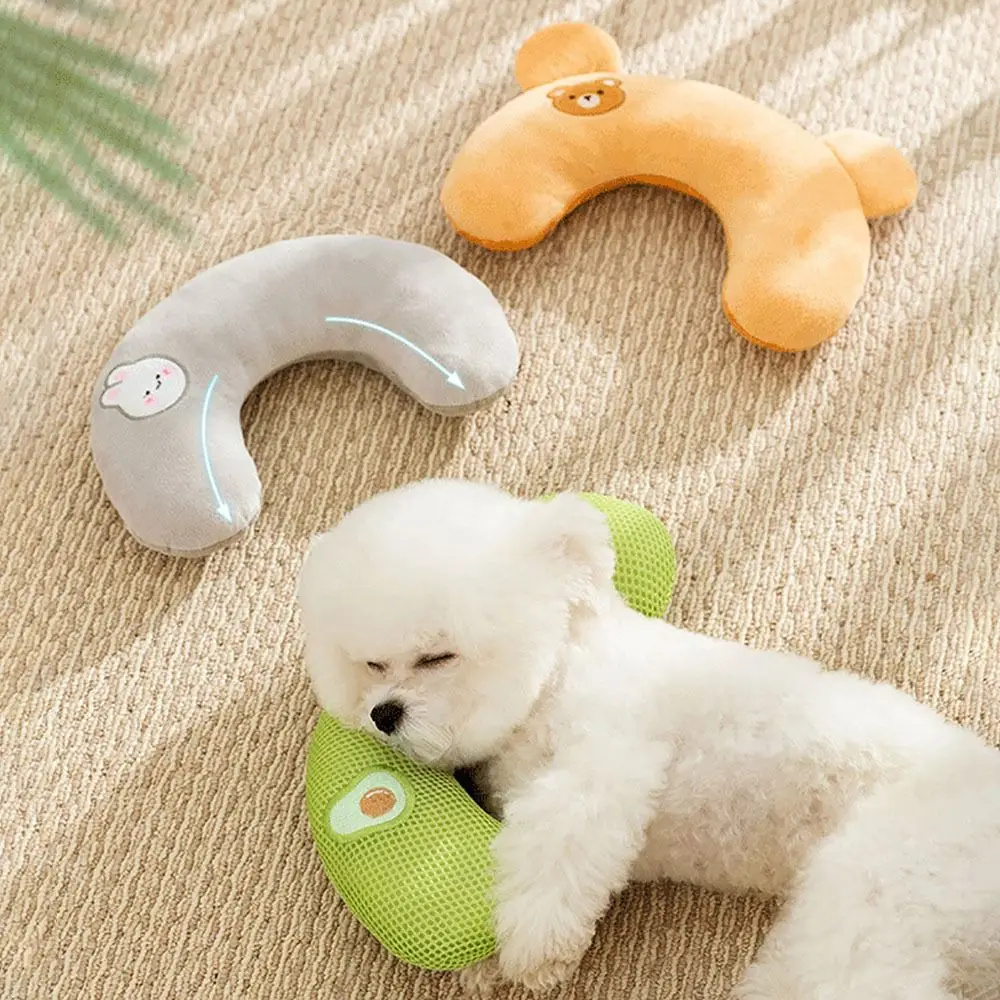 High-quality Cat Dog Cat U-Shaped Pillow Soft Pet Toys Dog Sleeping Pillow Pet Supplies Comfortable Neck Protector