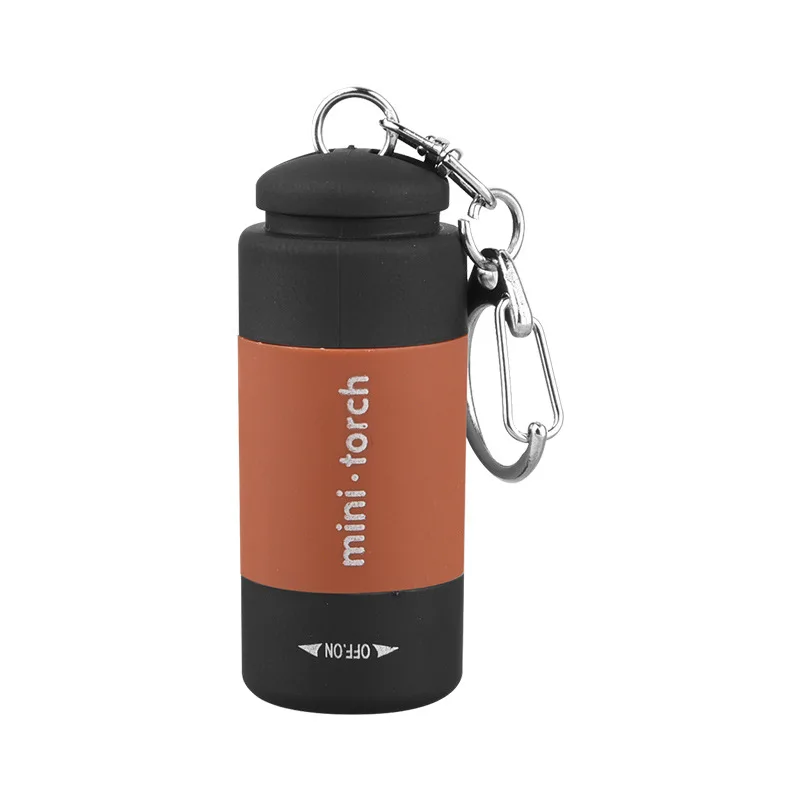 Taschen-Schlüsselanhänger-Taschenlampe, wasserdicht, für Outdoor, Wandern, Camping, Mini-Taschenlampe, wiederaufladbar, LED, multifunktional, starkes Licht
