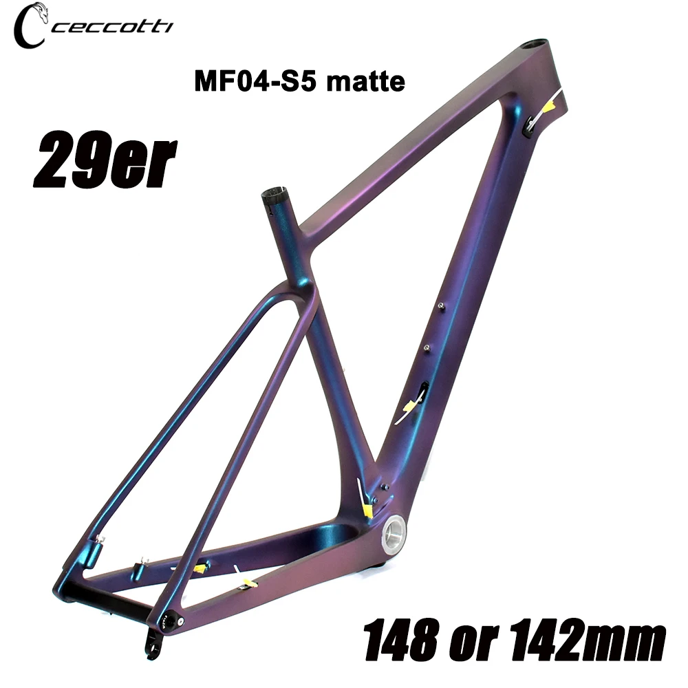 Order Color For 29er MTB Frame, T1000 Carbon Mountain Bike Frame 29 142 And 148mm Boost