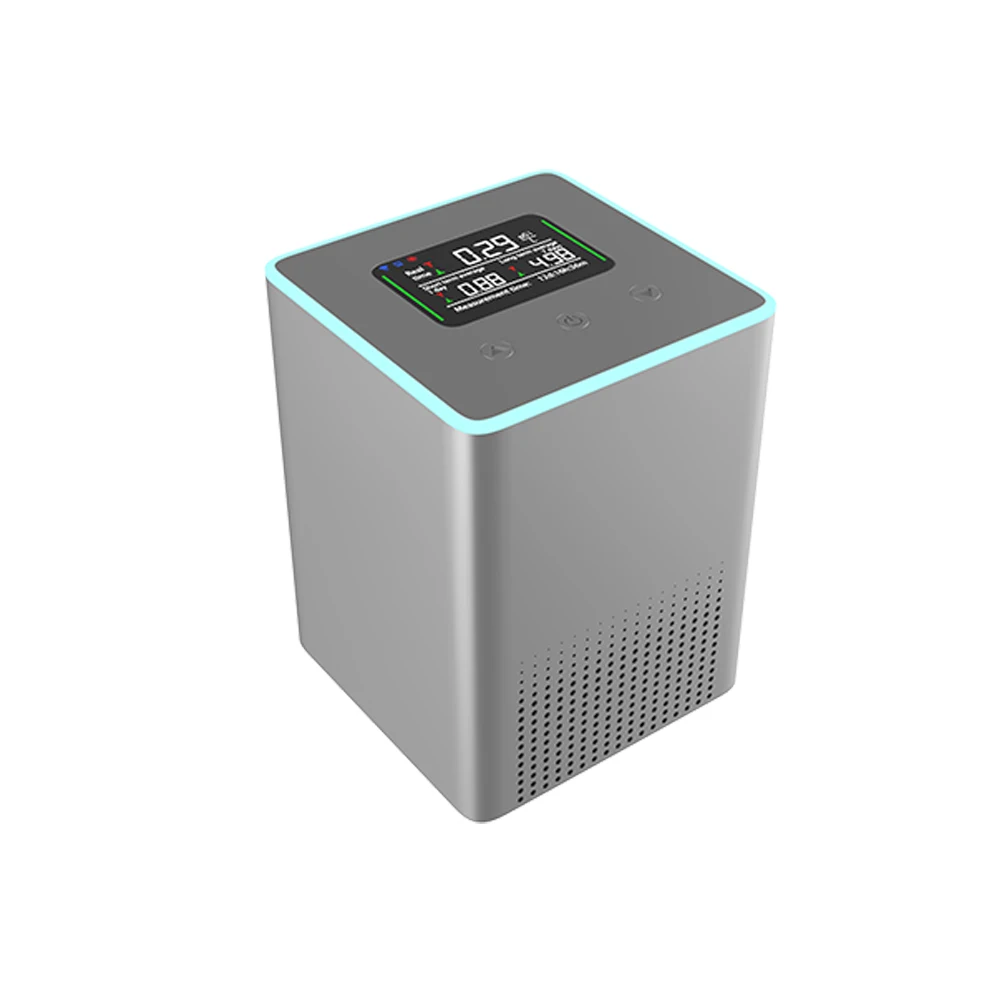 Indoor Air Quality Radon Detector with SD Data Recording Pulse Ionization Chamber Sensor 10 Minutes First Readings