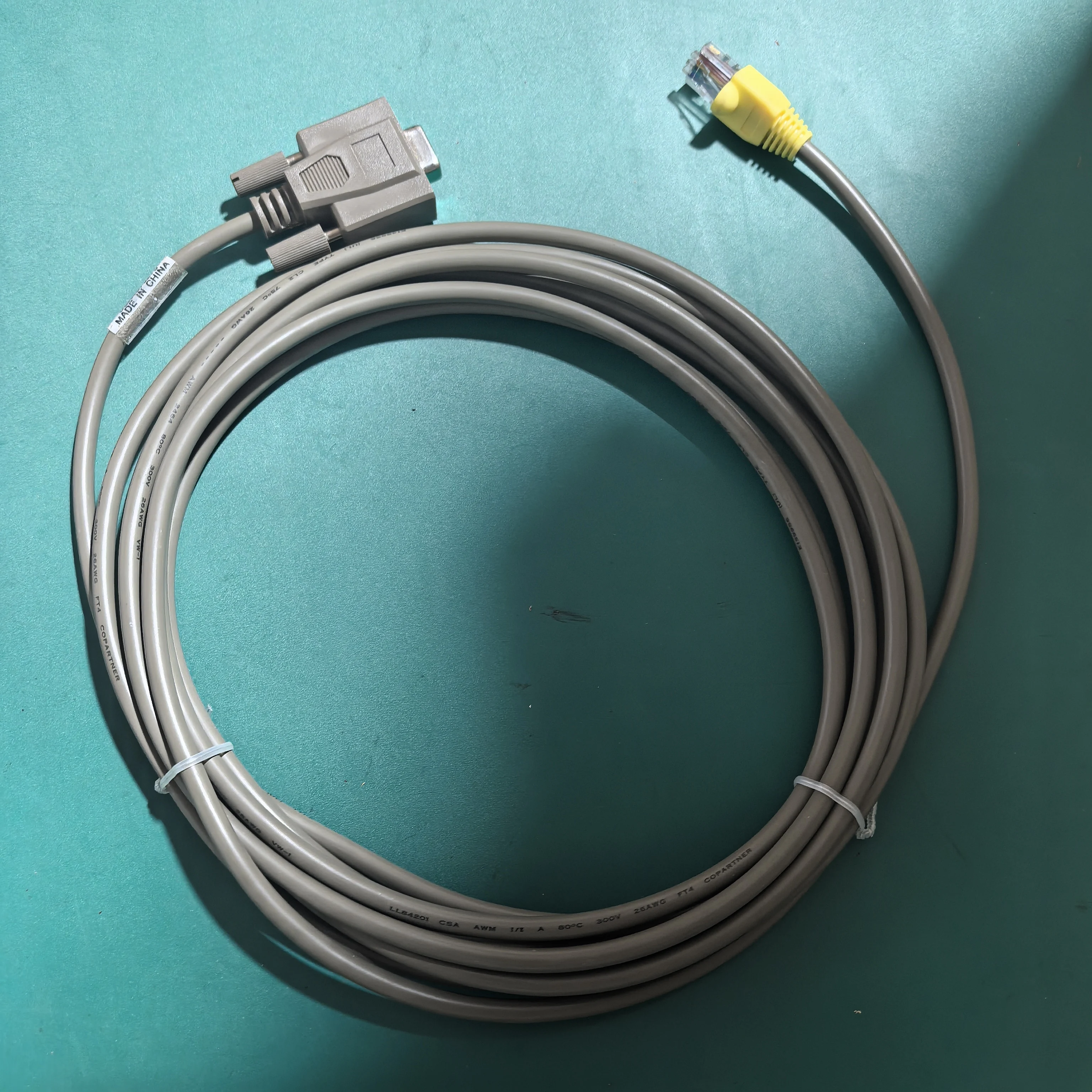 

New 9-pin serial to RJ45 modem cable HD383 EMC 038-003-408