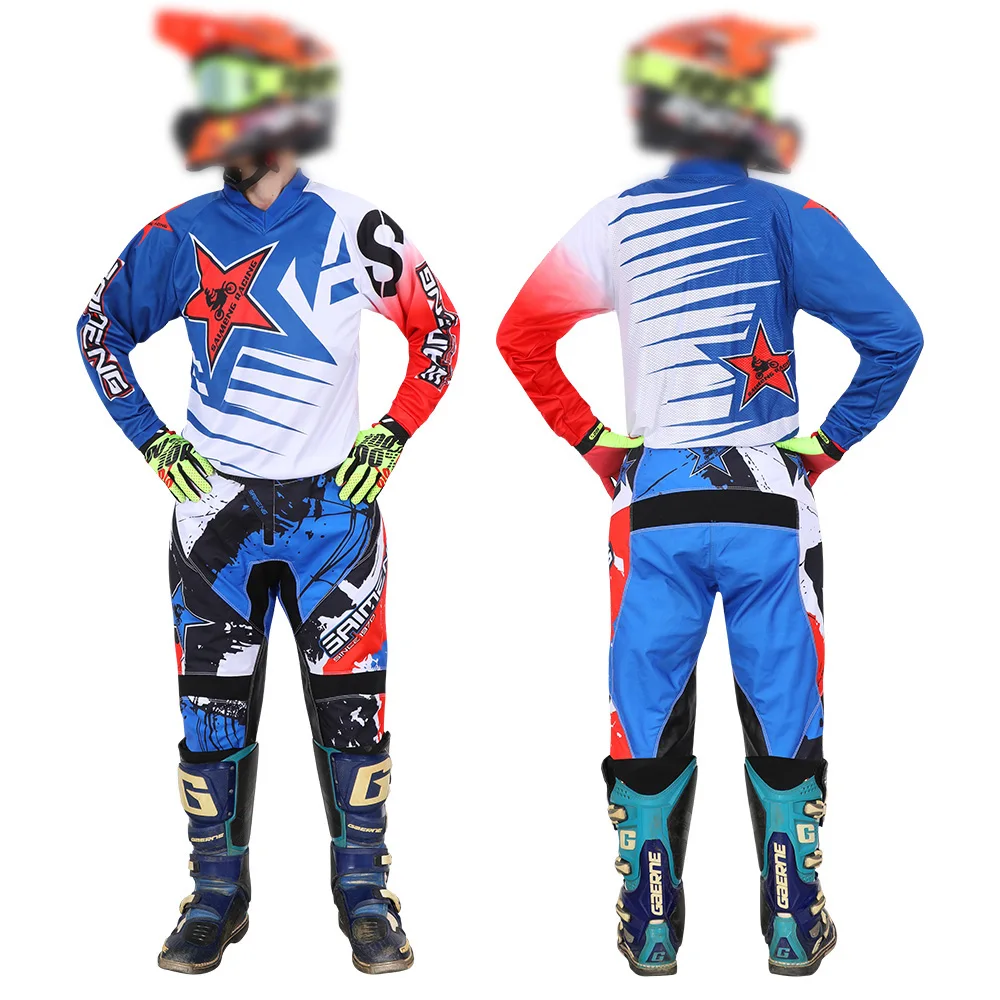 Motocross Gear Set para crianças, Dirt Bike, terno de corrida, Downhill Jersey, calças Kits, motocicleta, Off-Road, MX, BTT, meninos, meninas,