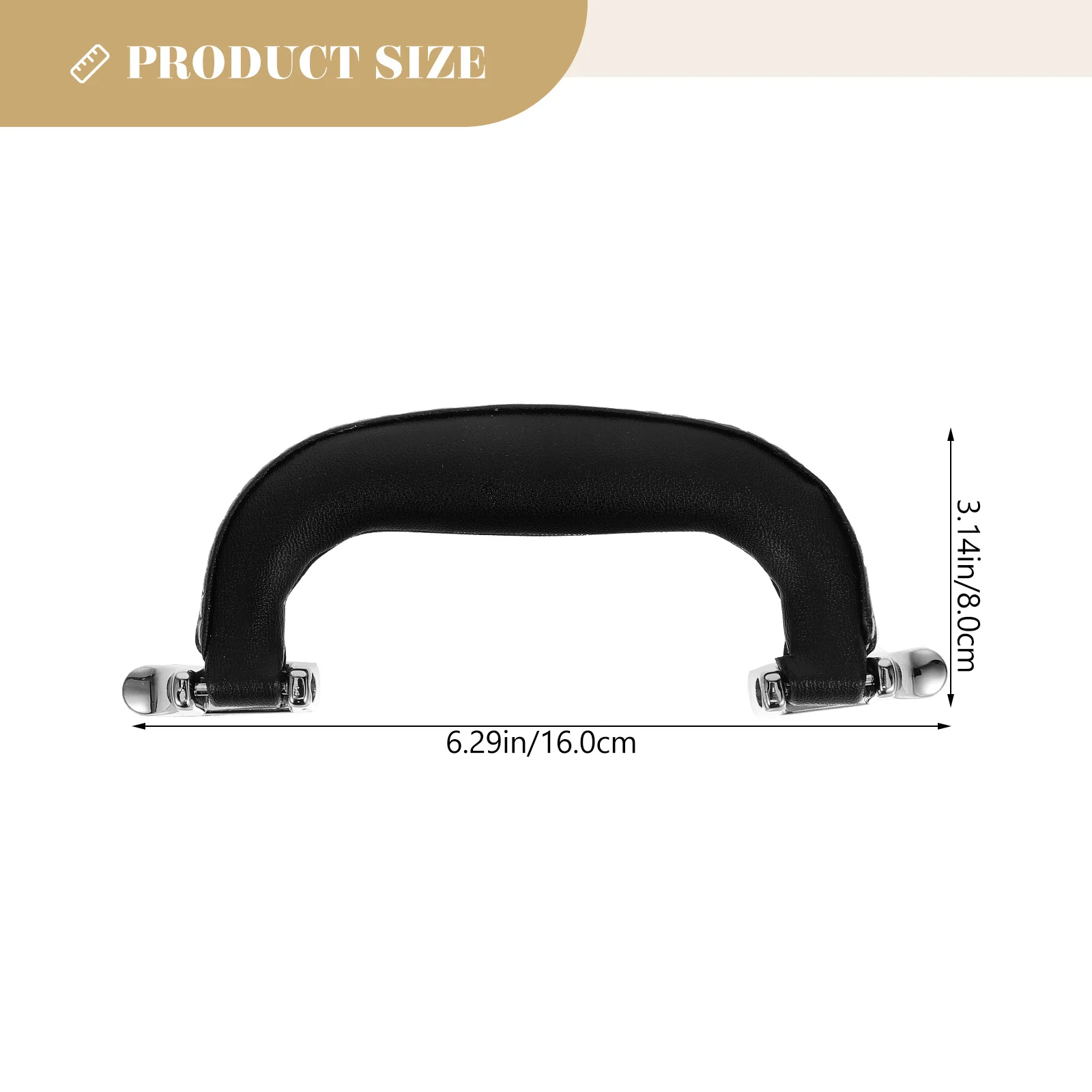 2 Pcs Box Handle Packaging Suitcase Luggage Grip Replacement Packing