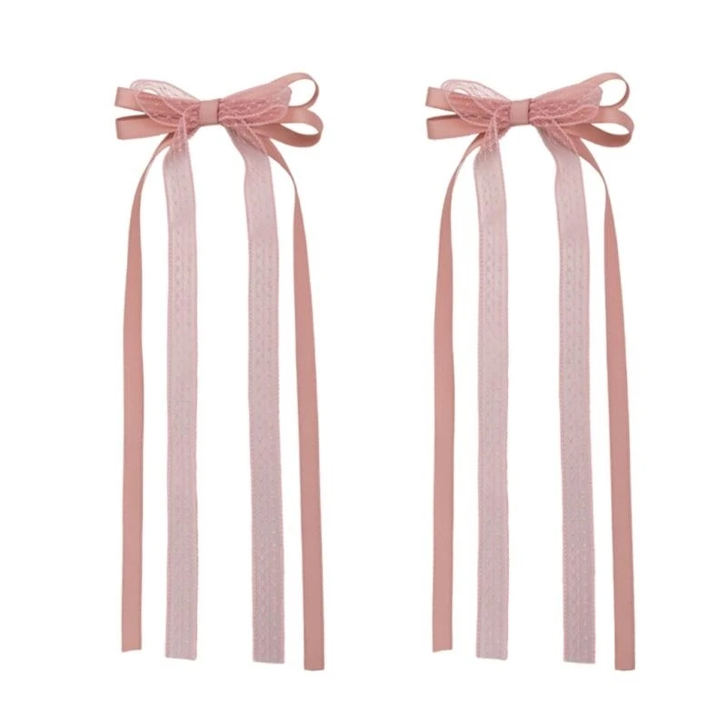 

2pcs Elegant Hair Accessories Lace Butterfly Detail Hair Clip Headwear for Girl 15UB