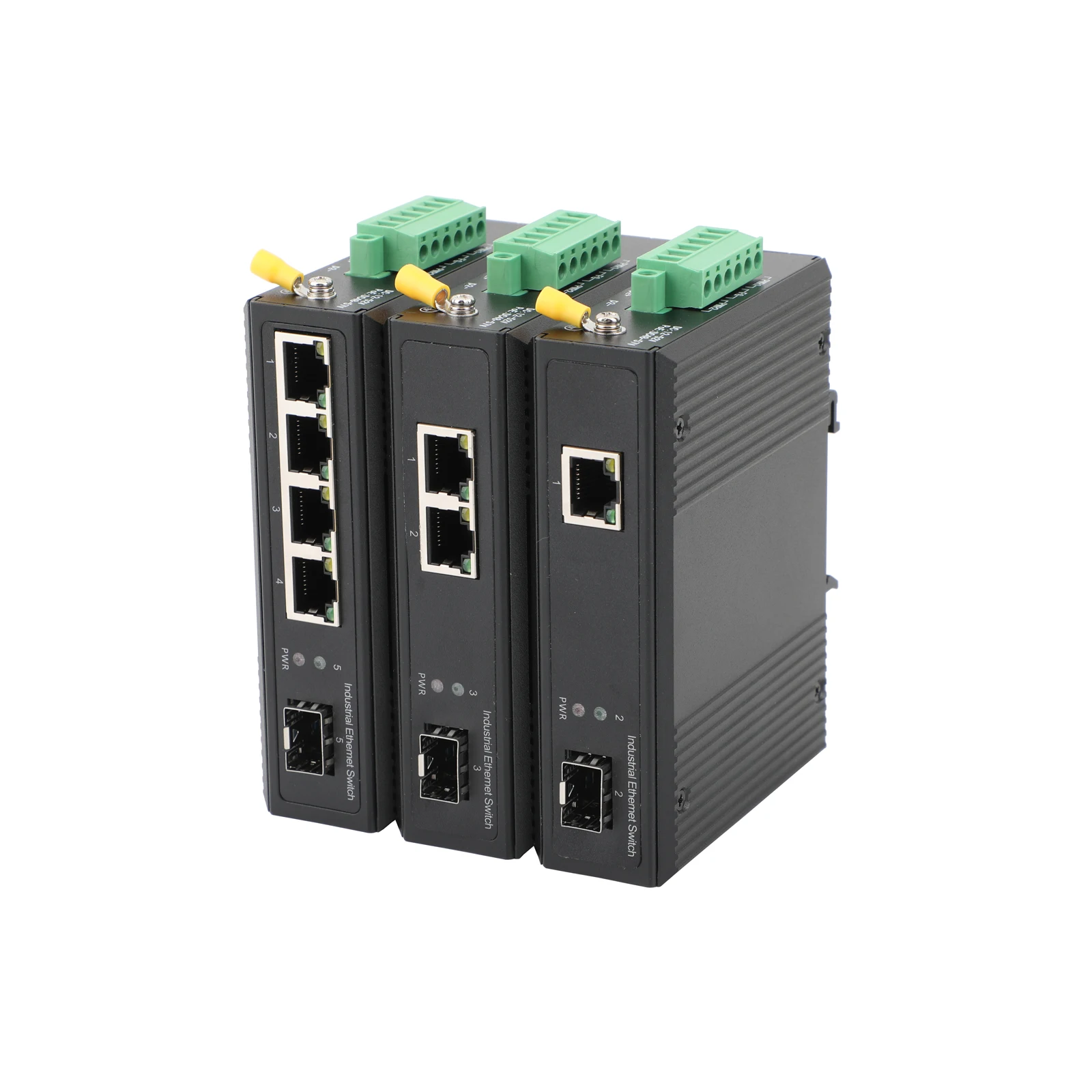 1 個 100M/1000M SFP 産業用コンバータ 1 SFP から 1/2/4 POE トランシーバー 10/100/1000M 光ファイバースイッチ産業用ネットワーク