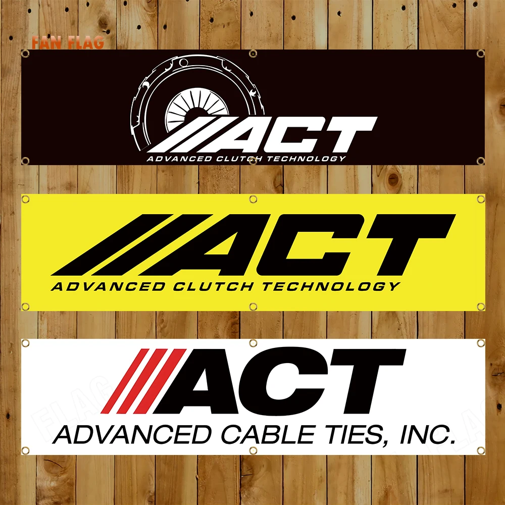

60x240cm ACTs Auto Parts Banner Flag Polyester Printed Garage or Outdoor Decoration Tapestry
