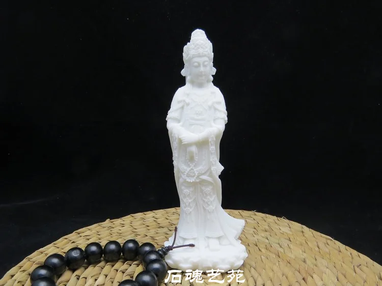 Special Offer # fujian Mazu Matsu Goddess of the Sea  white jade marble statue- HOME efficacious FENG SHUI Talisman Protection