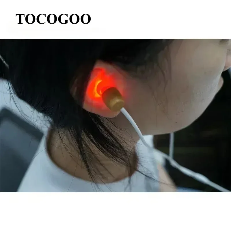 650nm Ear Canal Laser Physiotherapy Line Balance High Blood Pressure Reduce High Blood Fat Inflammation Ear Care Tools 4 Earplug