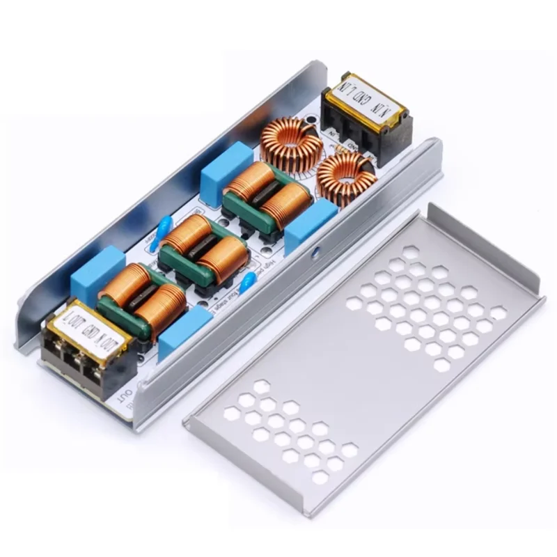 

Новый 6A 10A AC 110V 220V EMI фильтр 4-ступенчатый электромагнитный подавитель помех Power EMC аудио усилитель очиститель