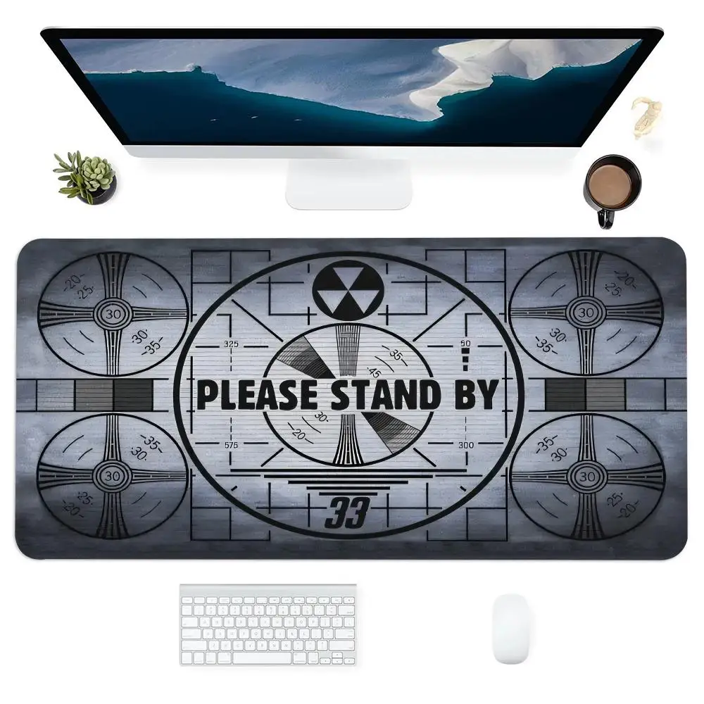 "Fallout: Live" "يرجى الانتظار" لوحة ماوس Nootbook Game Rug كبيرة للألعاب غير قابلة للانزلاق وسادات ممتدة للكمبيوتر المحمول والكمبيوتر اللوحي حصيرة صغيرة للعب #2