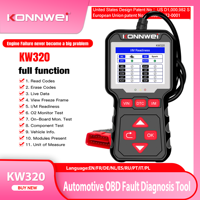 2025 New KONNWEI KW320 OBD2 Car Scanner Auto Tools OBDII Diagnostic Tool Professional Automotive Obd2 Scanner Car Code Reader