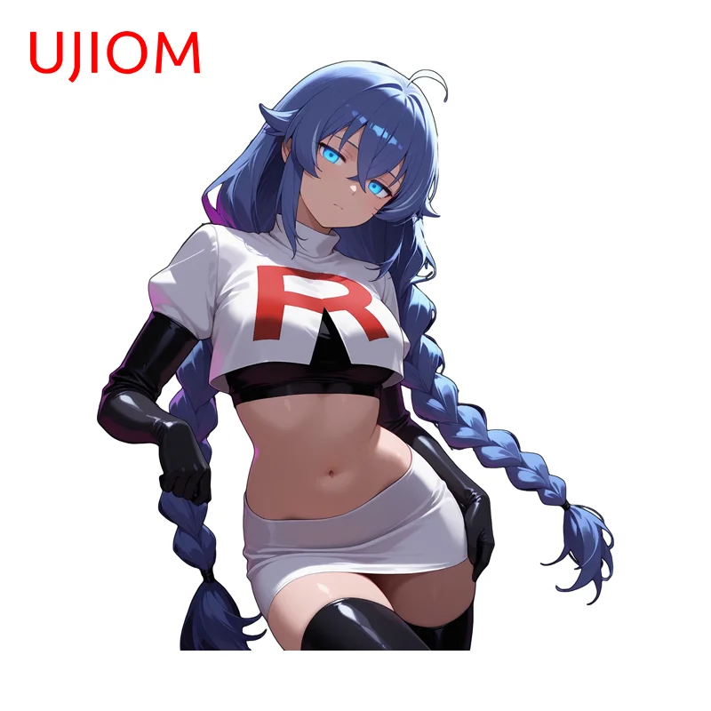 UJIOM Roxy – autocollant mural droit tendance et attrayant, protection solaire, graphiques adhésifs, décalcomanie pour canapé, mur, fenêtres, décoration