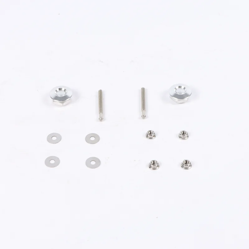 

2pcs/set Universal Silver Aluminum Push Button Quick Release Hood Pins Bonnet Lock Clip Latch Bumper Car Engine Cover Parts