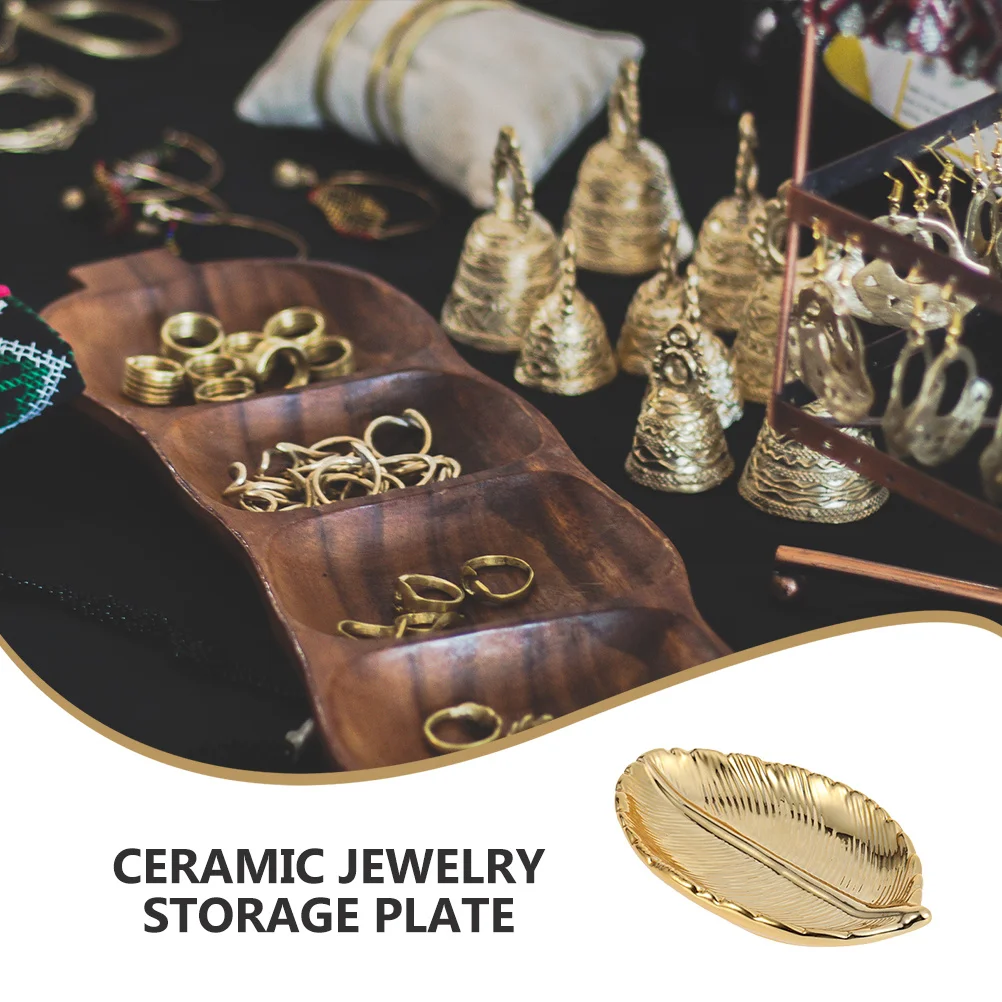Home Storage Tray Dresser Trays for Bedroom Jewelry Display Plate Accessories Holder