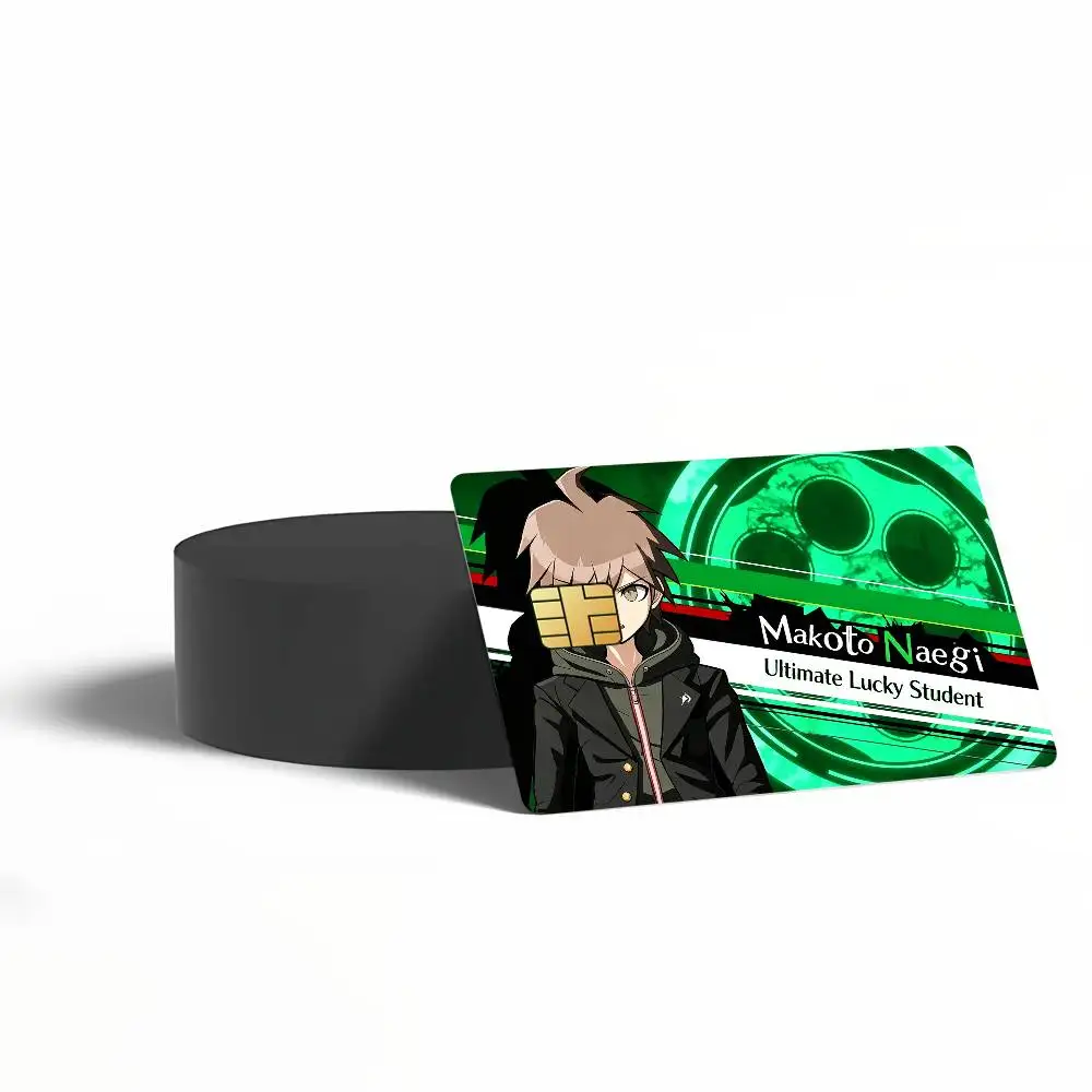 Game Danganronpa Card Stickers for Bank Access Protective Waterproof Film Cover Sticker Surprise Gift