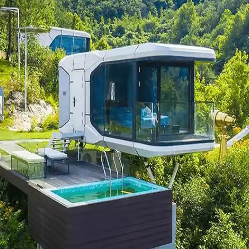 2-Bedroom Prefabricated Space Capsule Container House for Hotel Rooms - AliExpress 