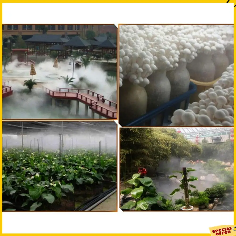 A24P 2X 3 رئيس جهاز تكوين ضباب بالموجات فوق الصوتية مبيد الفولاذ المقاوم للصدأ المرطب Aeromist الزراعة المائية البخاخات