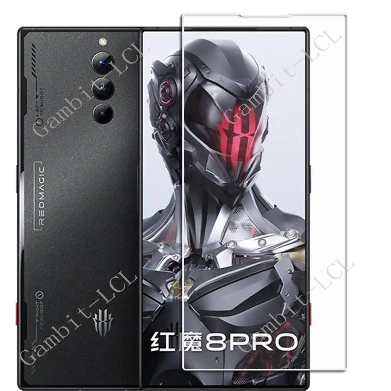 4PCS For ZTE Nubia Red Magic 8 Pro+ Screen Protective Tempered Glass On RedMagic 8Pro 6.8\