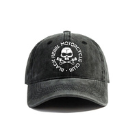 Black Rebel Motorcycle Club Baseball Caps Distressed Hats Cap Men Women Retro Outdoor Summer Adjustable Hat MZ-074