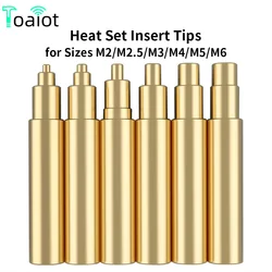 Calor Inserir Porca Ferro Dicas Calor Set, ponta De Ferro De Solda, rosca De Latão Embutido Kit para Peças De Impressora 3D De Plástico, M2-M6