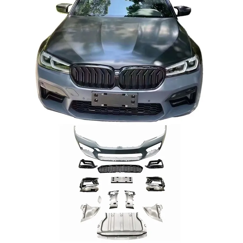 

Front Body Parts Bodykit Front Bumper for BMWS 5 Series G30 G38 Bodykit 2021-2023 Upgrade M5 Style Car Bumper