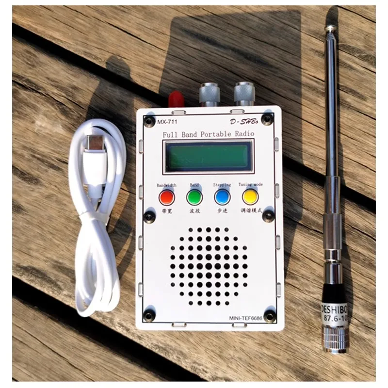 

MX711 Mini TEF6686 Full Band FM/MW/HF/LW Radio Receiver + FM FMDX Antenna +2500mAh battery