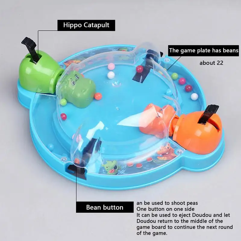 New Board Game Hungry Tortoise Chomping Hippo Swallowing Beads Match Mini Desktop Game Family Interactive Toy Kids Toys